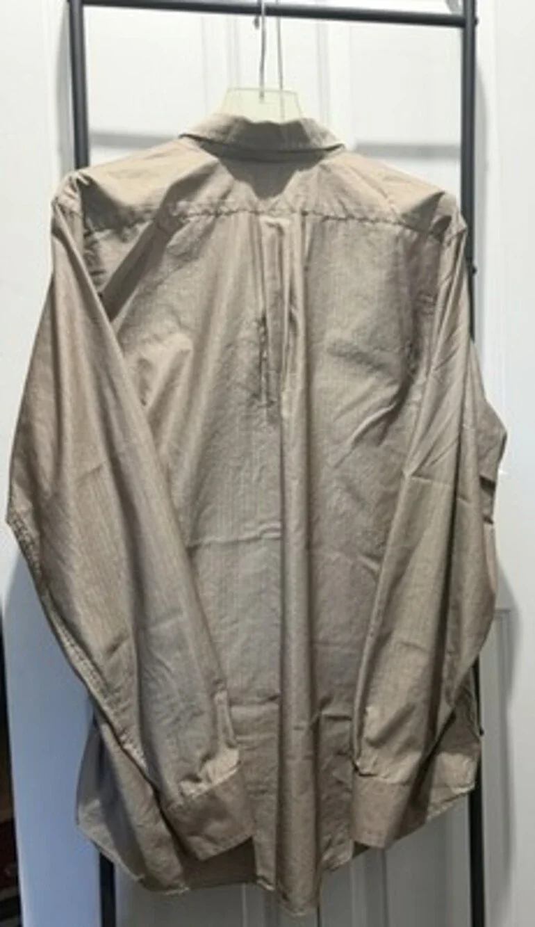 Chaps Tan Button-Up Dress Shirt